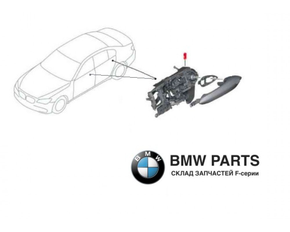 7175731 7175732 7300323 | Кронштейн зовнішньої ручки дверей LR