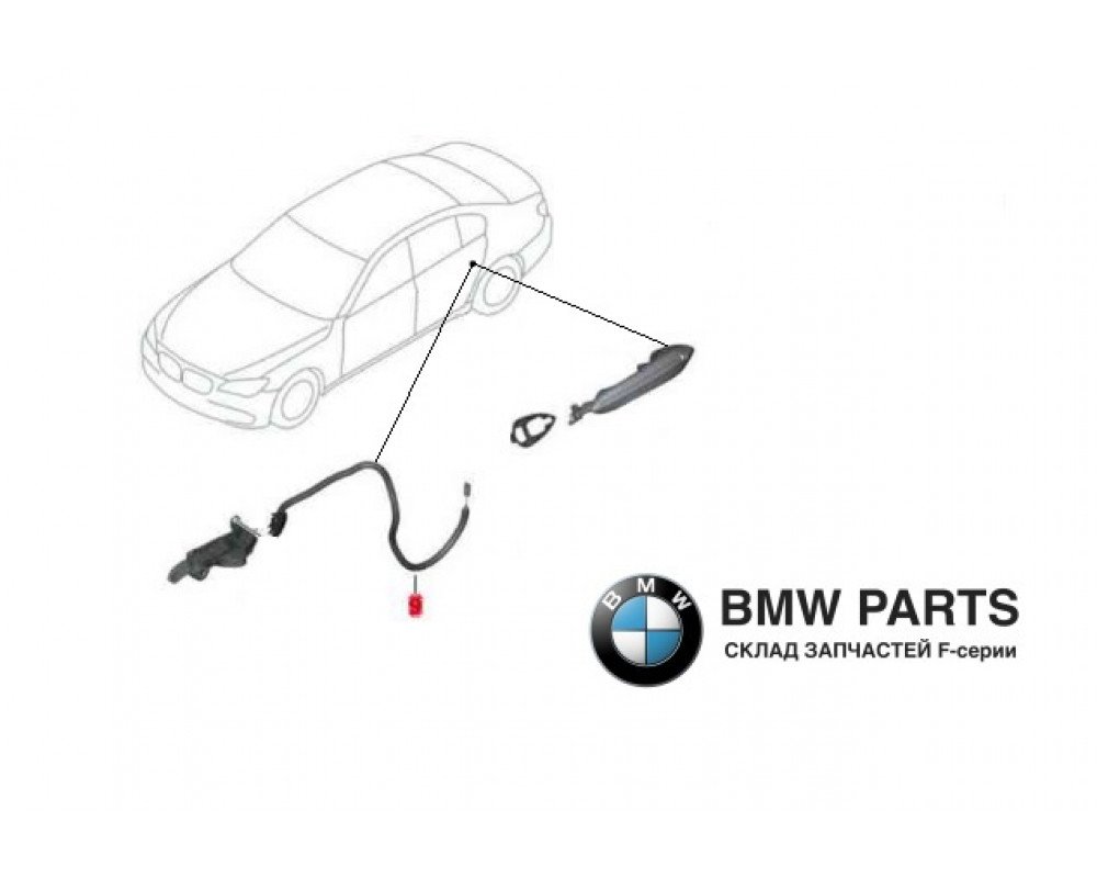 7138403 | Трос ручки приводу замка двері