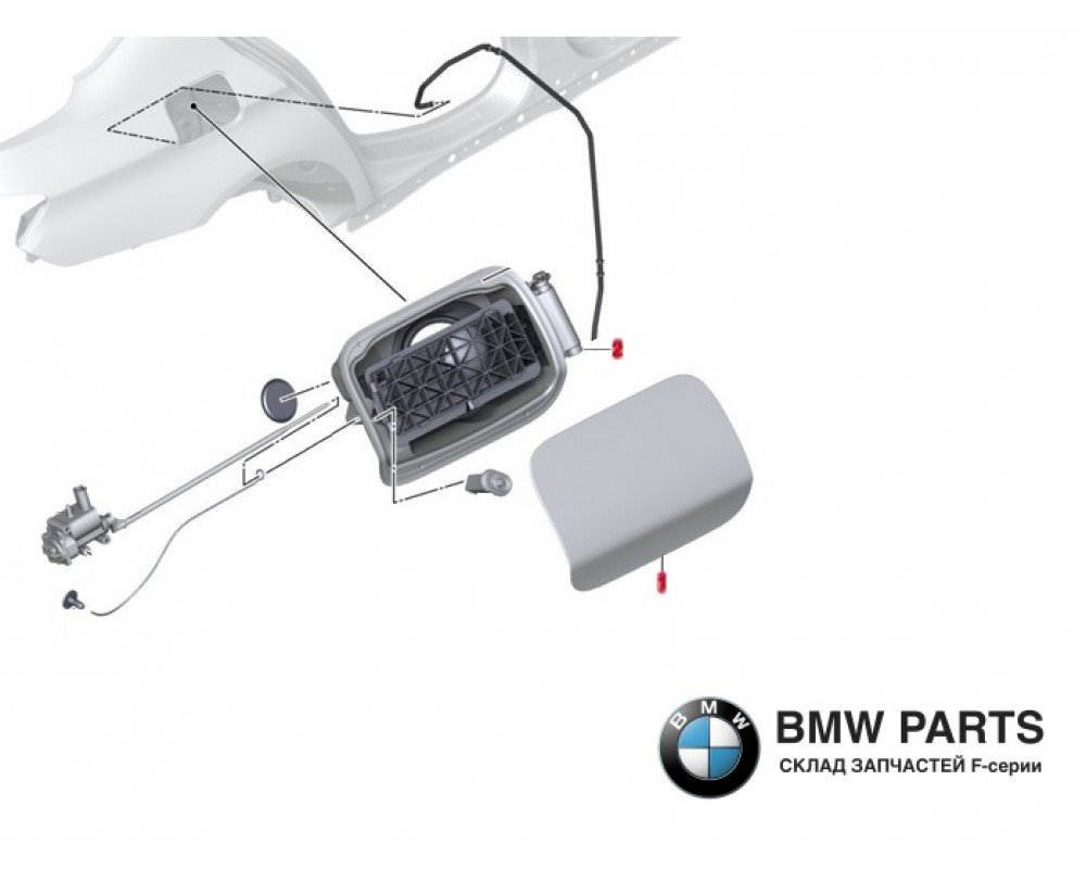 7184080 7204341 7204365 | Кожух заливної горловини у зборі