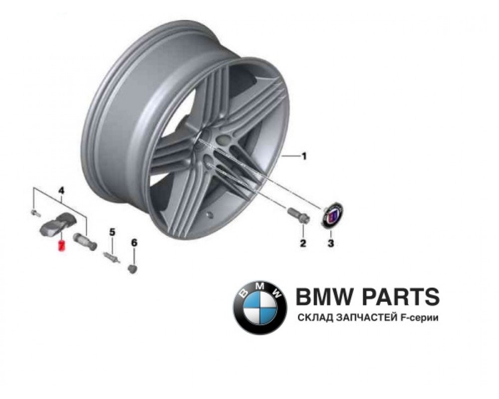 6856227 | Датчик тиску шин RDC 433 Mhz