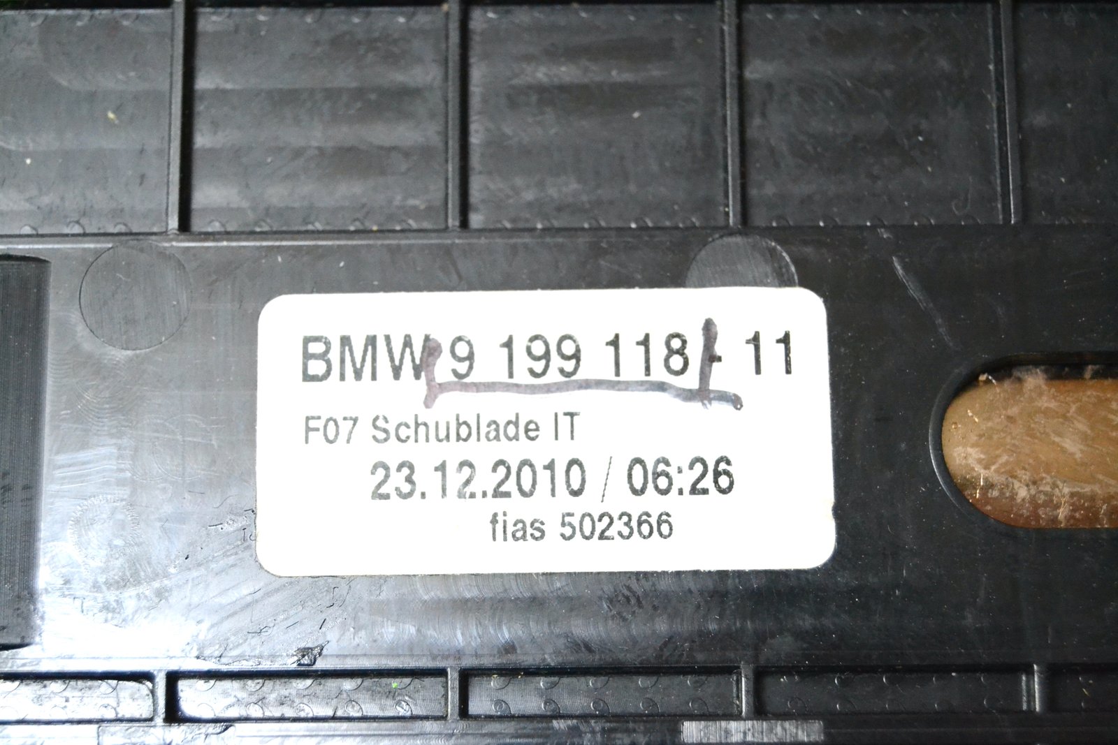 9199118 Бардачок bmw F07 Gt5
