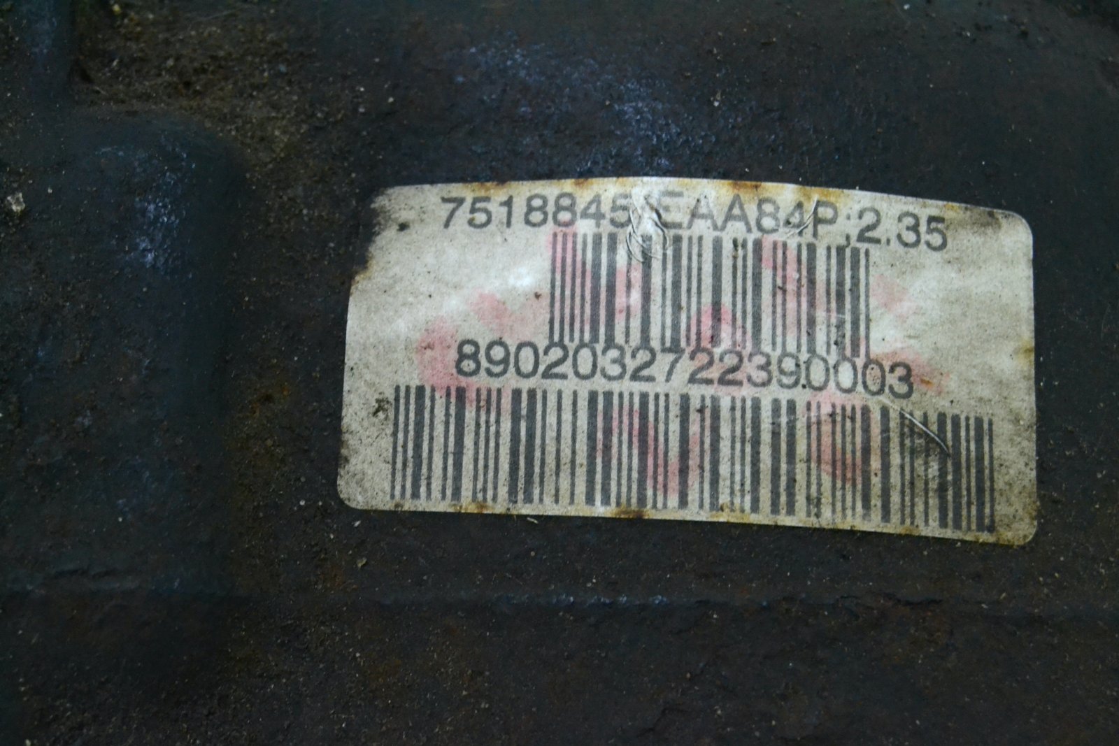 7518845 Задній редуктор bmw E46 (2:35) m47d