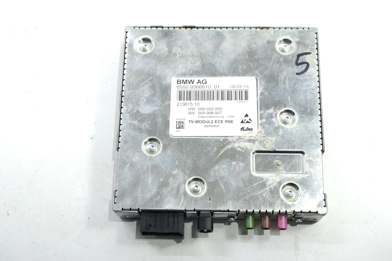 9366610 9347965 bmw F01 F02 F04 F07 F10 F11 F13 F15 F16 F85 TV ECE