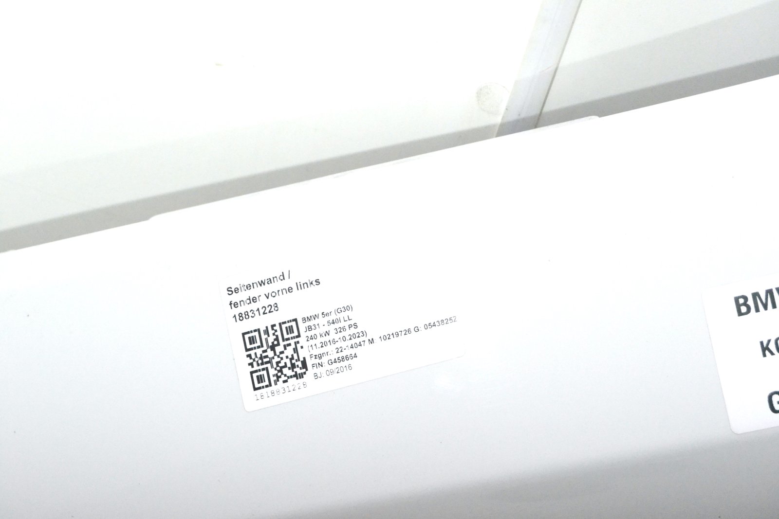 7443687 Крило ліве bmw G30 G31 m-pack a300